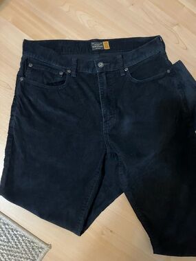 Men's J. Crew Navy Slim Straight Corduroy Pants